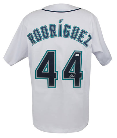 Julio Rodriguez (MARINERS) Signed White Custom Baseball Jersey - (JSA COA)