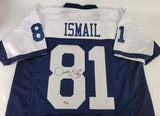 Rahib "Rocket" Ismail Signed Dallas Cowboy Throwback Jersey (Beckett) Notre Dame