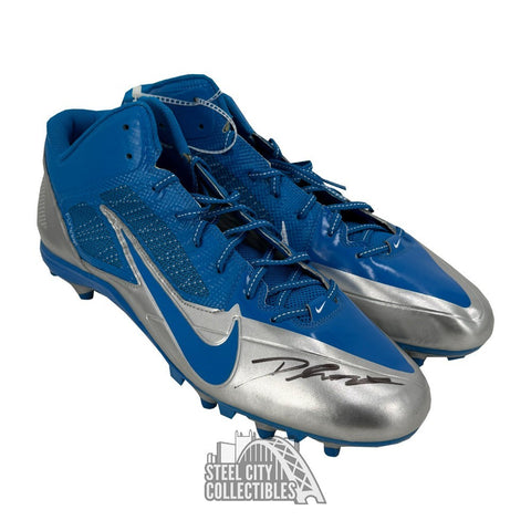 D'Andre Swift Autographed Nike Alpha Pro Football Cleats - Fanatics