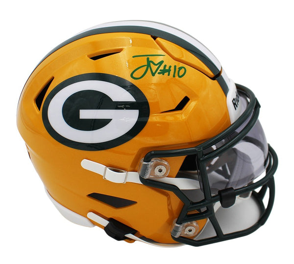 Jordan Love Signed Green Bay Packers Speed Flex Mid-Size NFL Midi Helmet