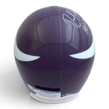 Randy Moss Autographed Signed Vikings VSR4 Helmet with HOF 18 inscription - BAS