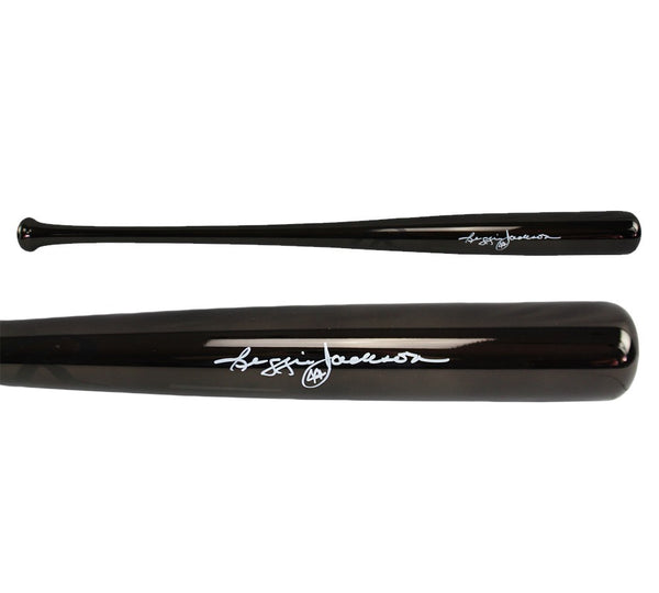 Reggie Jackson Signed Oakland Athletics Rawlings Black Chrome MLB Bat
