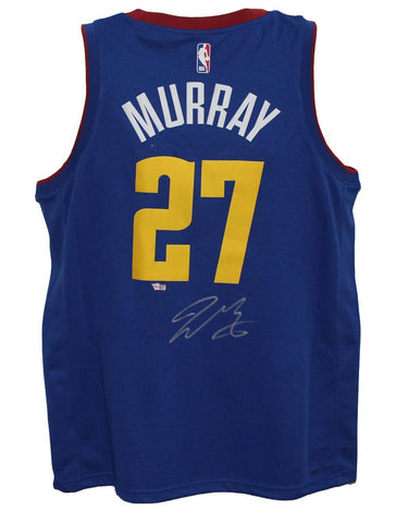 Jamal Murray Autographed Denver Nuggets Blue Dri-Fit XL Jersey FAN 39656