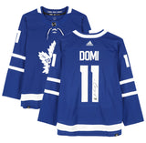 Max Domi Autographed Toronto Maple Leafs Blue Adidas Authentic Jersey Fanatics
