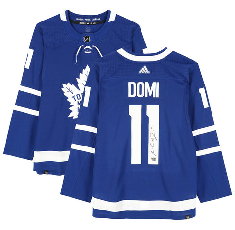 Max Domi Autographed Toronto Maple Leafs Blue Adidas Authentic Jersey Fanatics