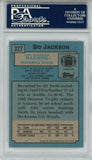 Bo Jackson Autographed 1988 Topps #327 Trading Card 1464/1988 LE PSA Slab 43722