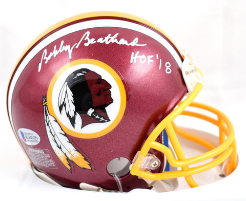Bobby Beathard Autographed Washington Mini Helmet w/ HOF - Beckett W *White