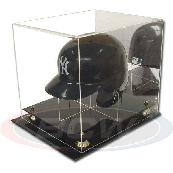 BCW Acrylic Baseball Helmet Display W/ Mirror Case