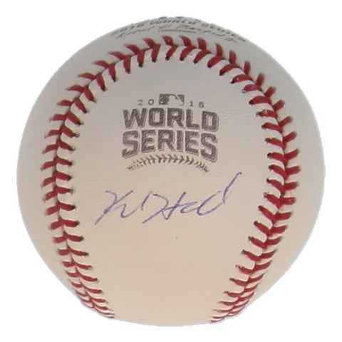 Kyle Hendricks Signed 2016 World Series Baseball (JSA COA) Chicago Cubs Pitcher