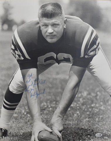 Dick Szymanski Autographed/Signed 16x20 Photo Colts JSA 211940