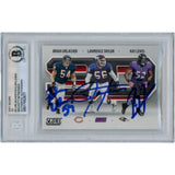 Lawrence Taylor Ray Lewis Brian Urlacher Autographed Slab Card Beckett 50357