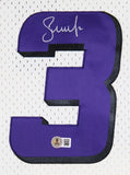 Suns Steve Nash Signed Cream M&N 1996-97 HWC Swingman Framed Jersey BAS Witness