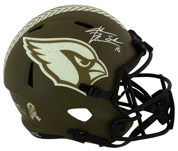 Jake Plummer Signed Cardinals SALUTE Riddell F/S Replica Helmet w/Snake (SS COA)