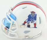 Tom Brady Autographed Patriots Throwback Mini Speed Helmet w/ Visor Fanatics