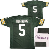 GREEN BAY PACKERS PAUL HORNUNG AUTOGRAPHED GREEN JERSEY PSA/DNA STOCK #211727