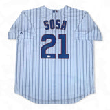 Sammy Sosa Autographed SIGNED Chicago Cubs Majestic Jersey - Beckett