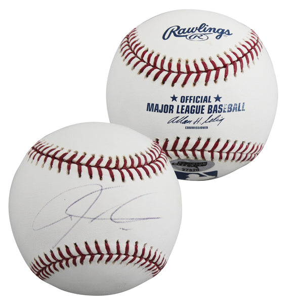 Rangers Josh Hamilton Authentic Signed Allen Selig OML Baseball BAS #BY031102