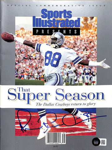 Michael Irvin Signed Dallas Cowboys Magazine 1993 Comm Beckett 40895