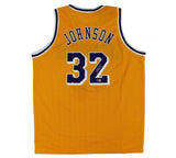 Magic Johnson Signed Los Angeles Custom Yellow Jersey