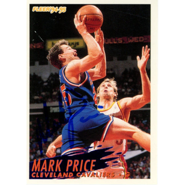 Mark Price Autographed/Signed Fleer 94-95 #44 Trading Card Beckett 51927