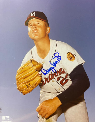 Milwaukee Braves DENNY LEMASTER Signed 8x10 Photo #2 AUTO