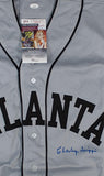 Charley Trippi Signed Atlanta Crackers Minor League Baseball 1947 Jersey JSA COA