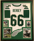 FRAMED PHILADELPHIA EAGLES BILL BERGEY AUTOGRAPHED SIGNED JERSEY JSA COA