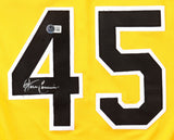 John Candelaria Signed Pittsburgh Pirates Jersey (Beckett) 1979 Series Champion