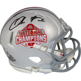 Quinshon Judkins Autographed Ohio State National Champ Mini Helmet Beckett 50046