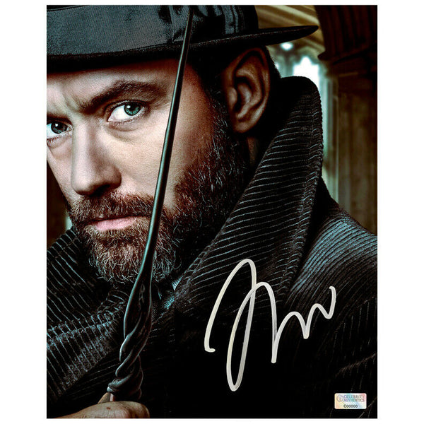 Jude Law Autographed Fantastic Beasts Where to Find Them Dumbledore 8x10 Photo