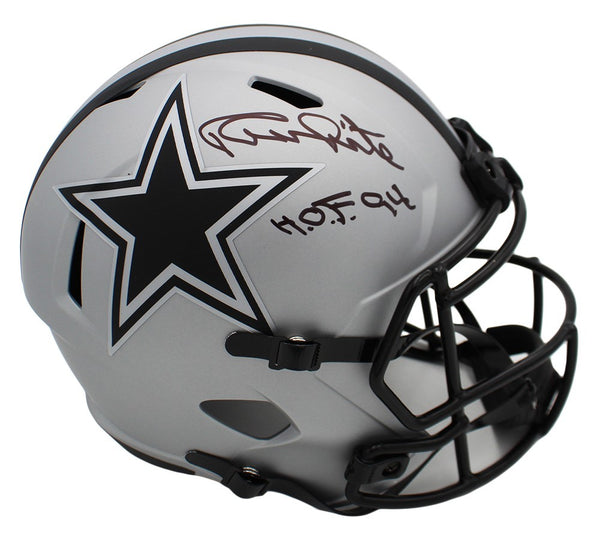Randy White Signed Dallas Cowboys Speed Rave Full Size NFL Helmet With "HOF 94"
