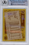 Tony Dorsett Autographed 1986 Topps #126 Trading Card Beckett Slab 39200