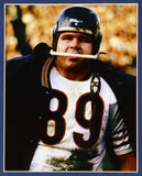 Mike Ditka Signed Chicago Bears 35x43 Framed Jersey (JSA) 1963 NFL Champion/ T.E