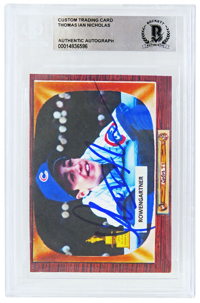 Thomas Ian Nicholas Signed ROY Henry Rowengartner Custom Card -(Beckett Slabbed)