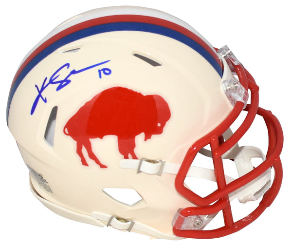 KHALIL SHAKIR AUTOGRAPHED BUFFALO BILLS RETRO SPEED MINI HELMET BECKETT