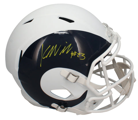 Kyren Williams Autographed Los Angeles Rams AMP Full Size Speed Helmet Beckett