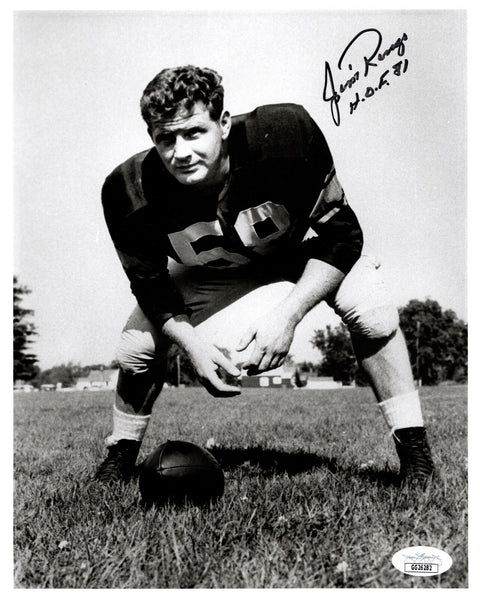 Packers JIM RINGO (d) Signed 8X10 Photo #2 AUTO w/ "HOF 1981" - 1962 Champ - JSA