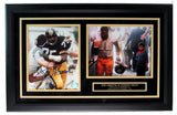 Mean Joe Greene Signed 8x10 Photo Collage w/Tommy Okon Coke Photo Framed JSA