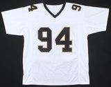 Cameron Jordan Signed New Orleans Saints White Jersey (PSA QR) 3xPro Bowl D.E.