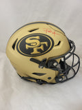 FRANK GORE SIGNED SAN FRANCISCO 49ERS RAVE SPEEDFLEX AUTHENTIC HELMET BECKETT QR