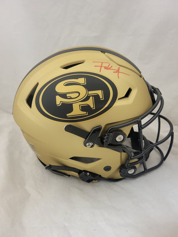 FRANK GORE SIGNED SAN FRANCISCO 49ERS RAVE SPEEDFLEX AUTHENTIC HELMET BECKETT QR