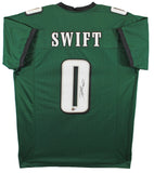 D'Andre Swift Authentic Signed Green Pro Style Jersey BAS Witnessed