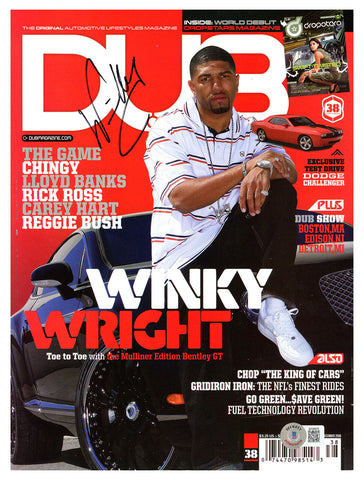 Winky Wright Autographed Signed DUB Magazine Beckett BAS QR #BH26976