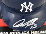 Jazz Chisholm Jr. Autographed New York Yankees Mini Batting Helmet - Beckett W