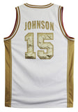 Magic Johnson "92 Gold" Signed White & Gold Nike Team USA Jersey BAS W #5W006548