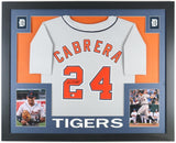 Miguel Cabrera Signed Detroit Tigers Framed Jersey (Beckett) 2012 Triple Crown