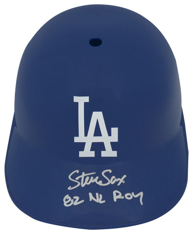 Steve Sax Signed Dodgers Souvenir Replica Batting Helmet w/82 NL ROY - (SS COA)
