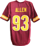 Jonathan Allen Autographed/Signed Pro Style Size XL Red Jersey Beckett 59447