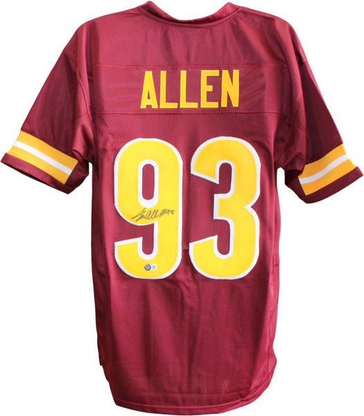 Jonathan Allen Autographed/Signed Pro Style Size XL Red Jersey Beckett 59447