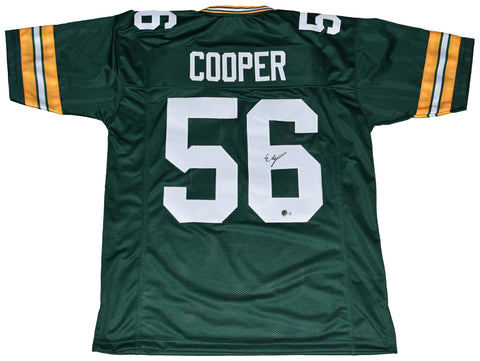 EDGERRIN COOPER SIGNED AUTOGRAPHED GREEN BAY PACKERS #56 JERSEY BECKETT